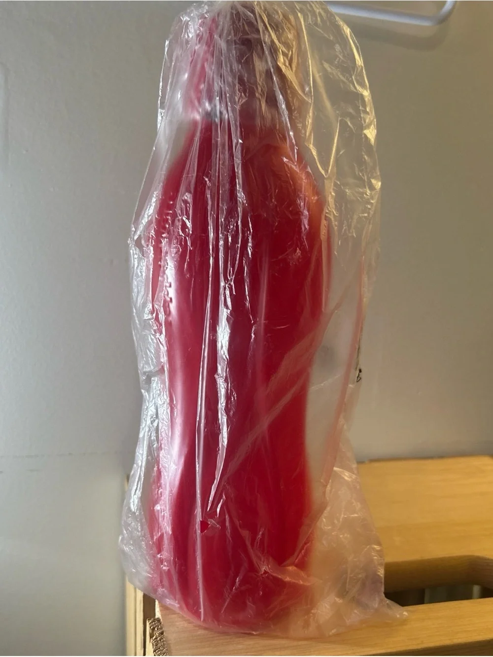 Tupperware Red Water Bottle with Screw Cap